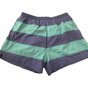 Vintage Swim Trunks Shorts Rugby Stripe Athletic Works Size XL Men